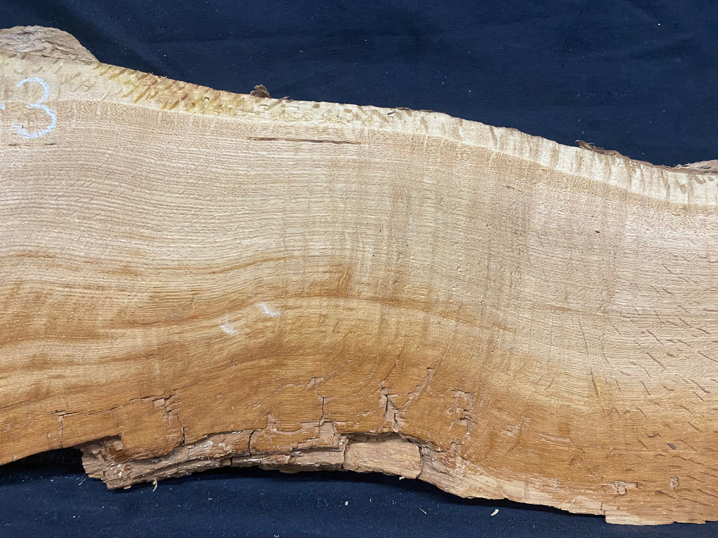Solid oak plank, shelf, board 600 L x 290 W x 32 D mm      (mf343)