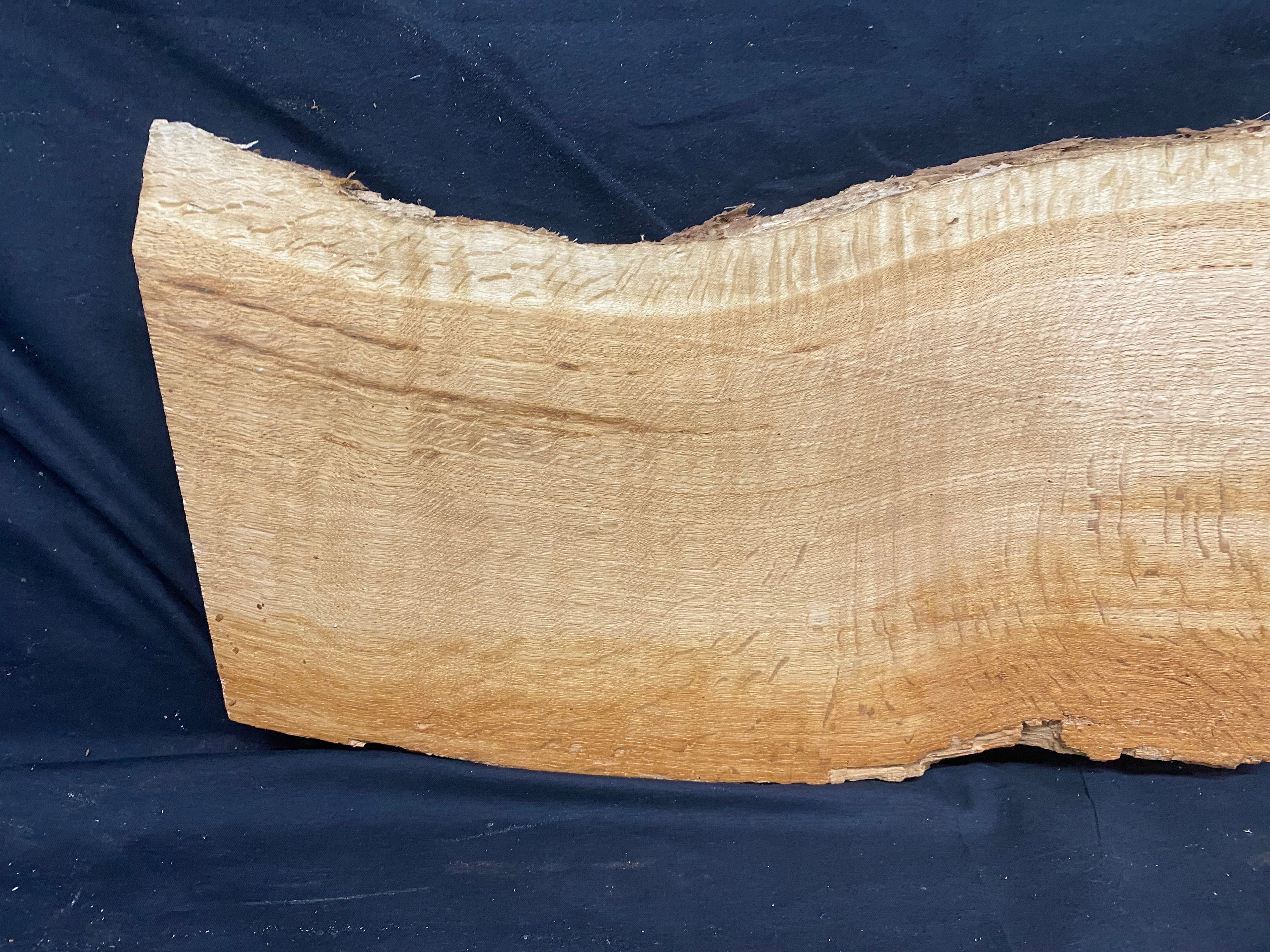 Solid oak plank, shelf, board 600 L x 290 W x 32 D mm      (mf343)