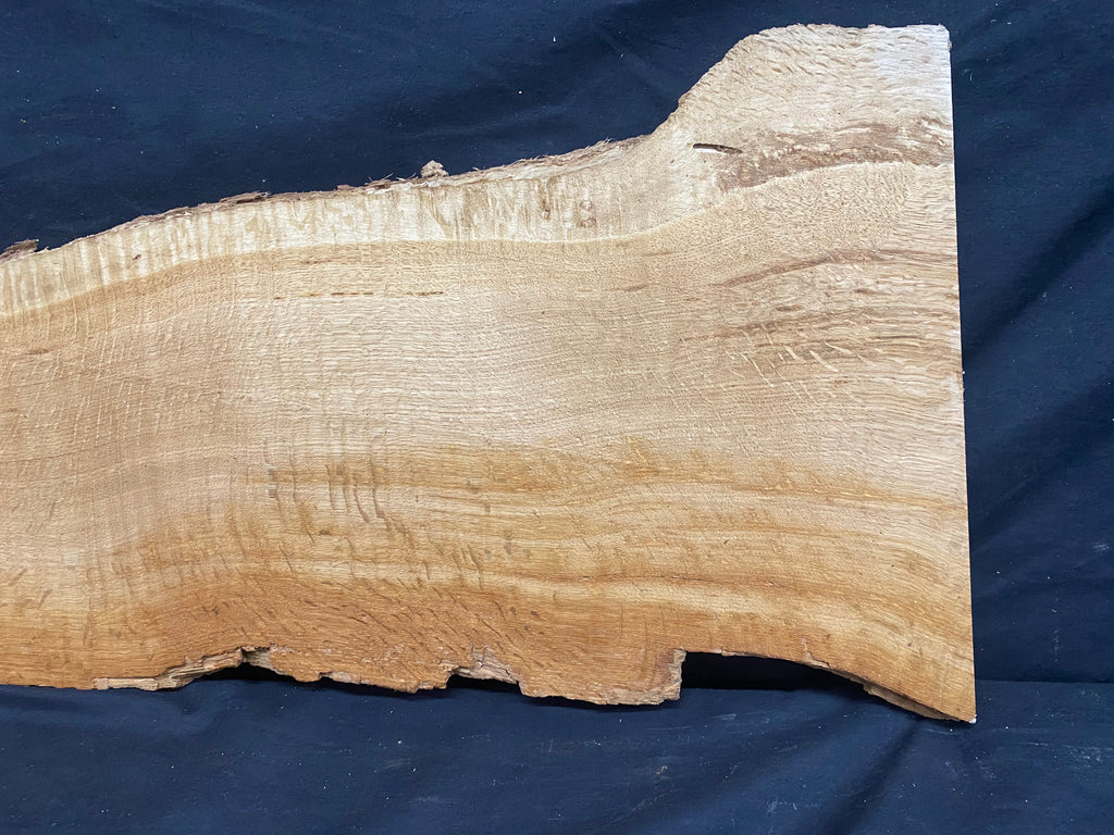 Solid oak plank, shelf, board 600 L x 290 W x 32 D mm      (mf343)