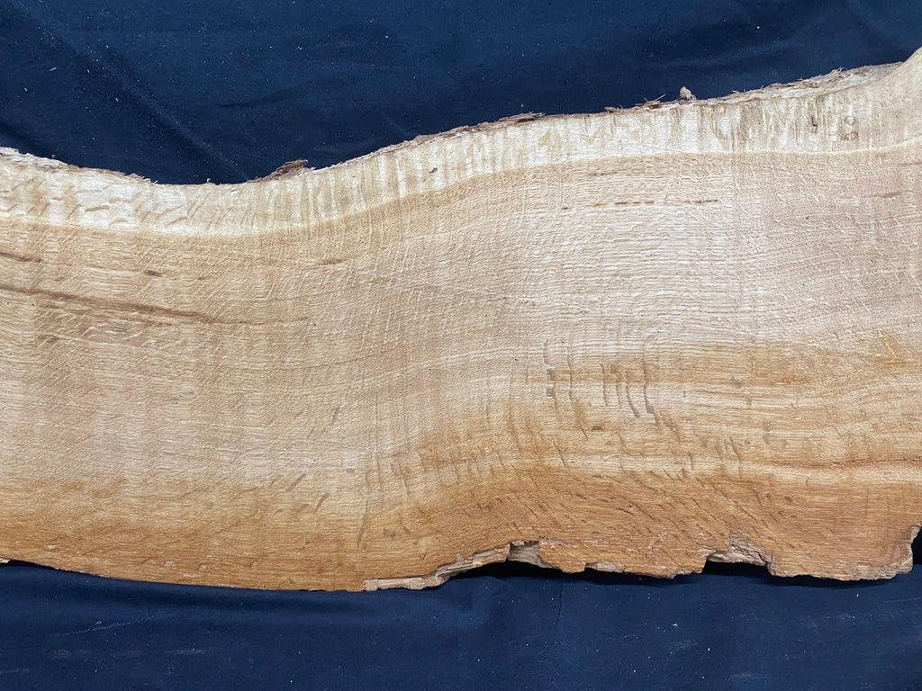 Solid oak plank, shelf, board 600 L x 290 W x 32 D mm      (mf343)