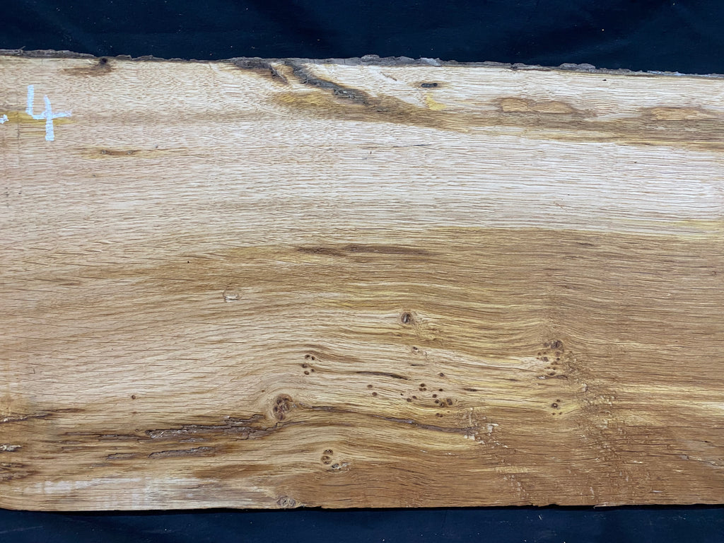 Solid oak plank, shelf, board 627 L x 265 W x 27 D mm      (mf344)