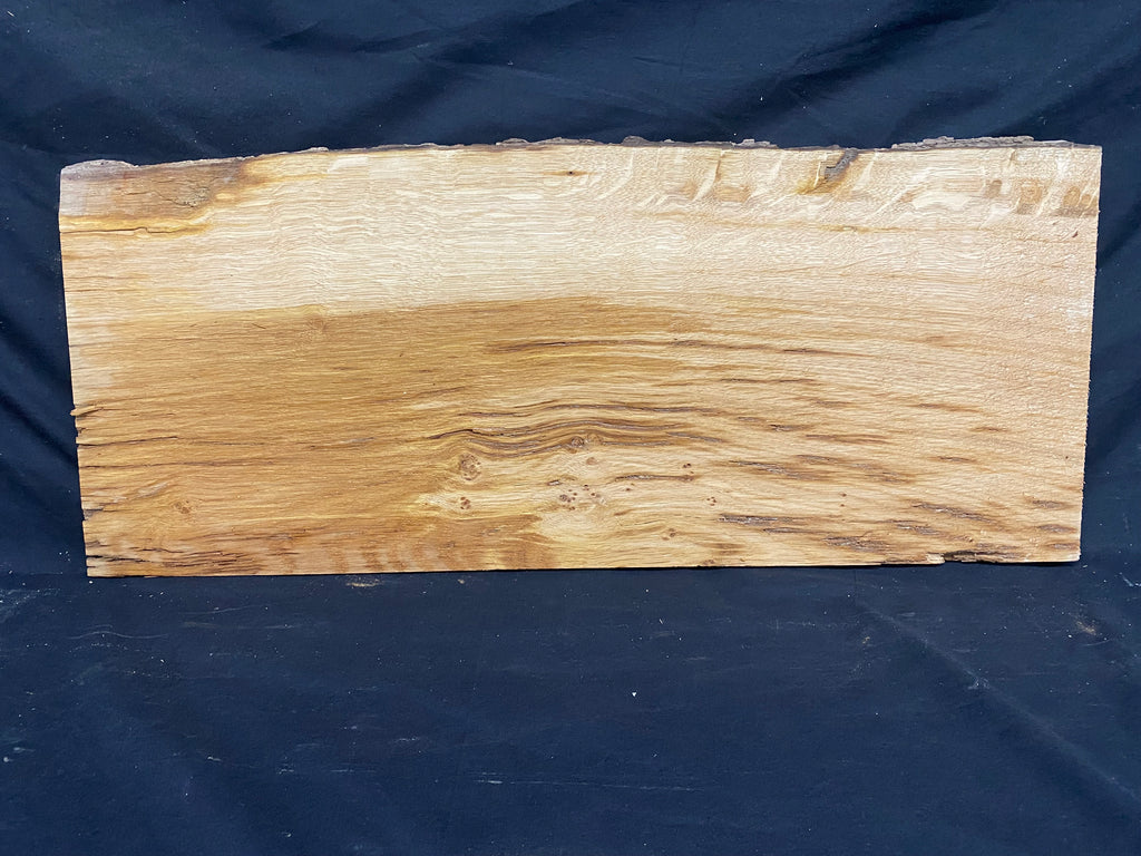 Solid oak plank, shelf, board 627 L x 265 W x 27 D mm      (mf344)
