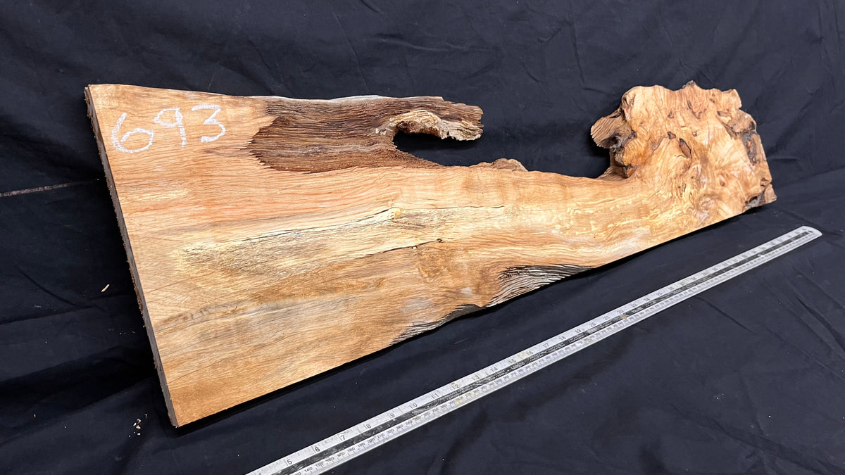 Hornbeam resin table project, shelf, mantle 979 L x 296 W x 31 D mm  (693)