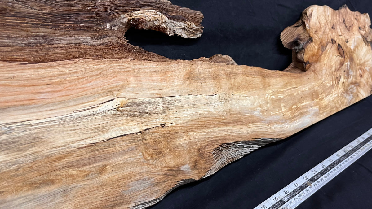 Hornbeam resin table project, shelf, mantle 979 L x 296 W x 31 D mm  (693)