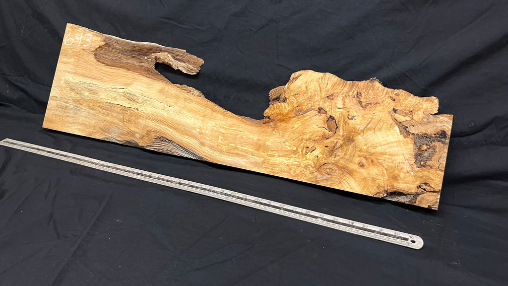 Hornbeam resin table project, shelf, mantle 979 L x 296 W x 31 D mm  (693)