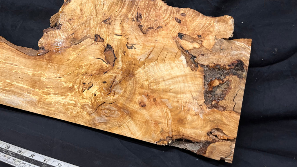 Hornbeam resin table project, shelf, mantle 979 L x 296 W x 31 D mm  (693)