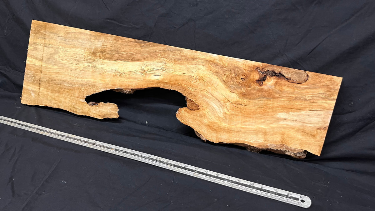 Hornbeam resin table project, shelf, mantle 979 L x 296 W x 31 D mm  (693)