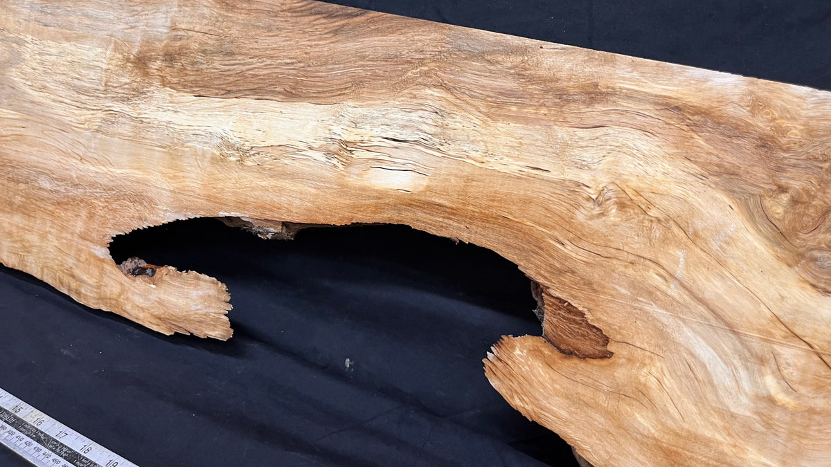 Hornbeam resin table project, shelf, mantle 979 L x 296 W x 31 D mm  (693)