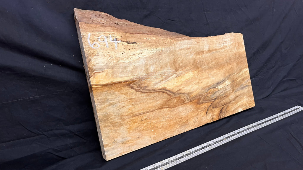 Hornbeam chopping board, slab shelf, 651 L x 412 W x 35 D mm  (694)