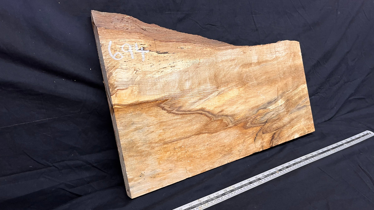 Hornbeam chopping board, slab shelf, 651 L x 412 W x 35 D mm  (694)