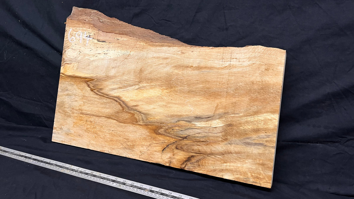 Hornbeam chopping board, slab shelf, 651 L x 412 W x 35 D mm  (694)