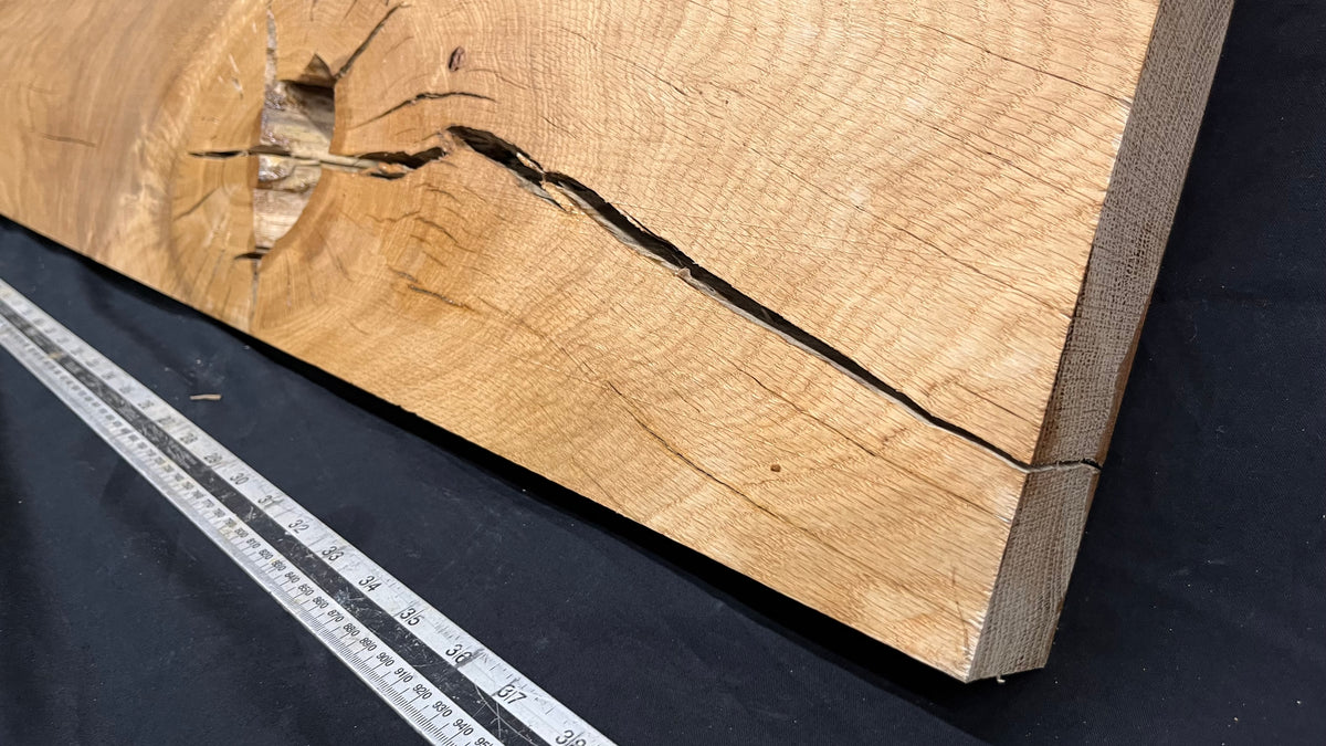 Oak hardwood plank 1054 L x 350 W x 45 D mm     (700)