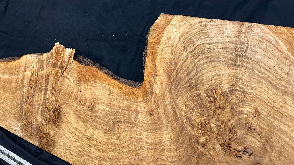 Burr oak hardwood window sill, plank 1451 L x 407 W x 32 D mm     (701)