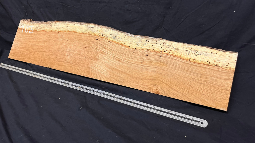 Oak hardwood window sill, plank 1078 L x 245 W x 17 D mm     (703)