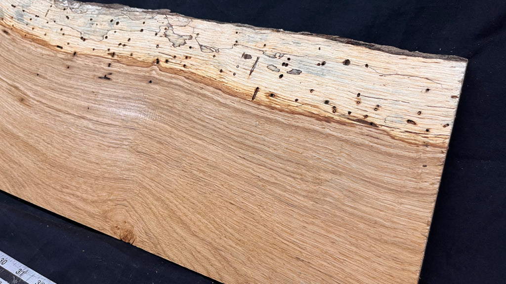 Oak hardwood window sill, plank 1078 L x 245 W x 17 D mm     (703)