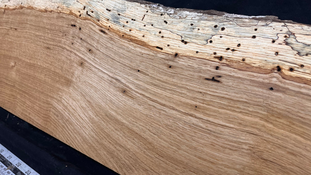Oak hardwood window sill, plank 1078 L x 245 W x 17 D mm     (703)