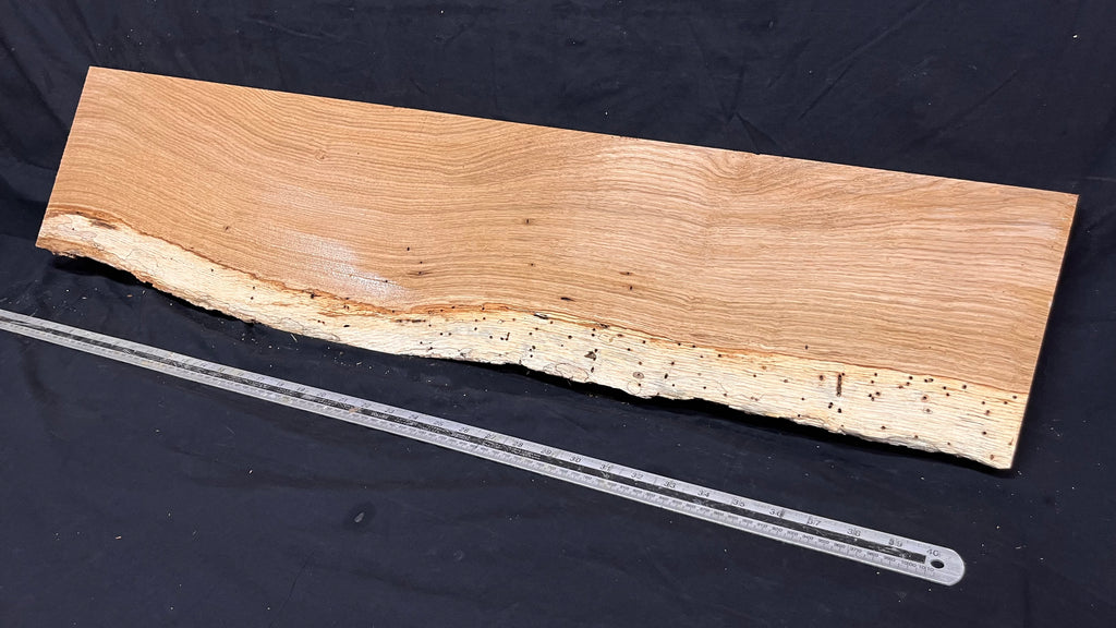 Oak hardwood window sill, plank 1078 L x 245 W x 17 D mm     (703)