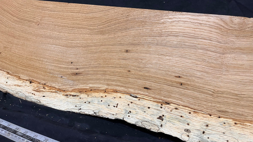 Oak hardwood window sill, plank 1078 L x 245 W x 17 D mm     (703)