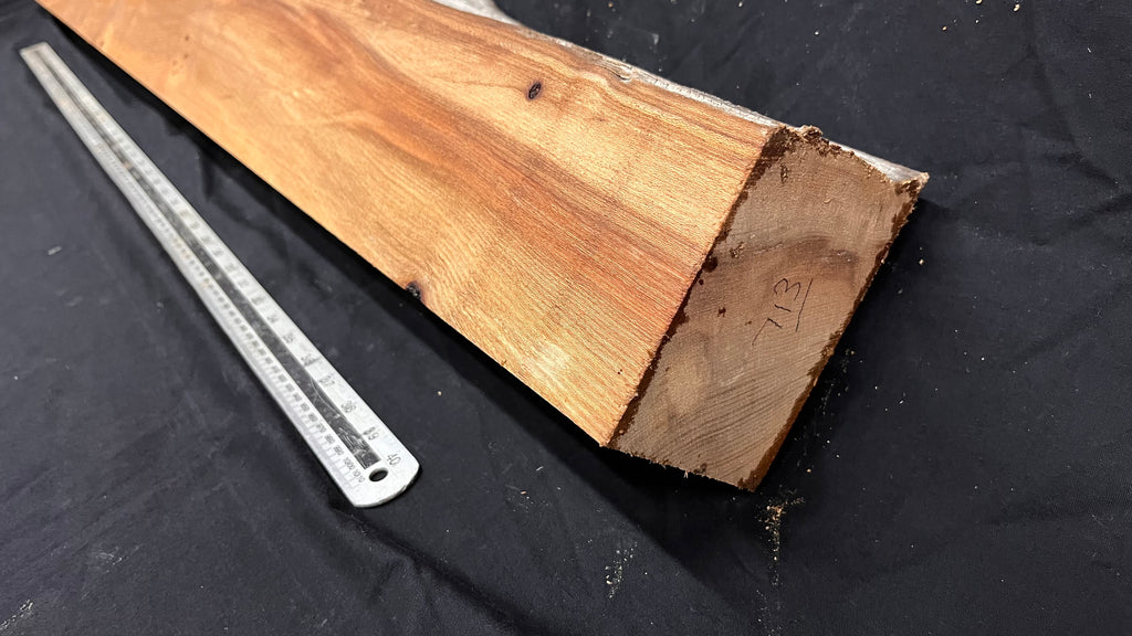 Elm mantle piece, natural edge 1325 L x 175 W x 84 D mm    (713)