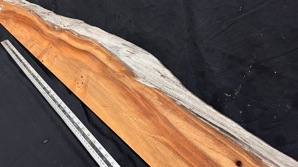 Elm mantle piece, natural edge 1325 L x 175 W x 84 D mm    (713)