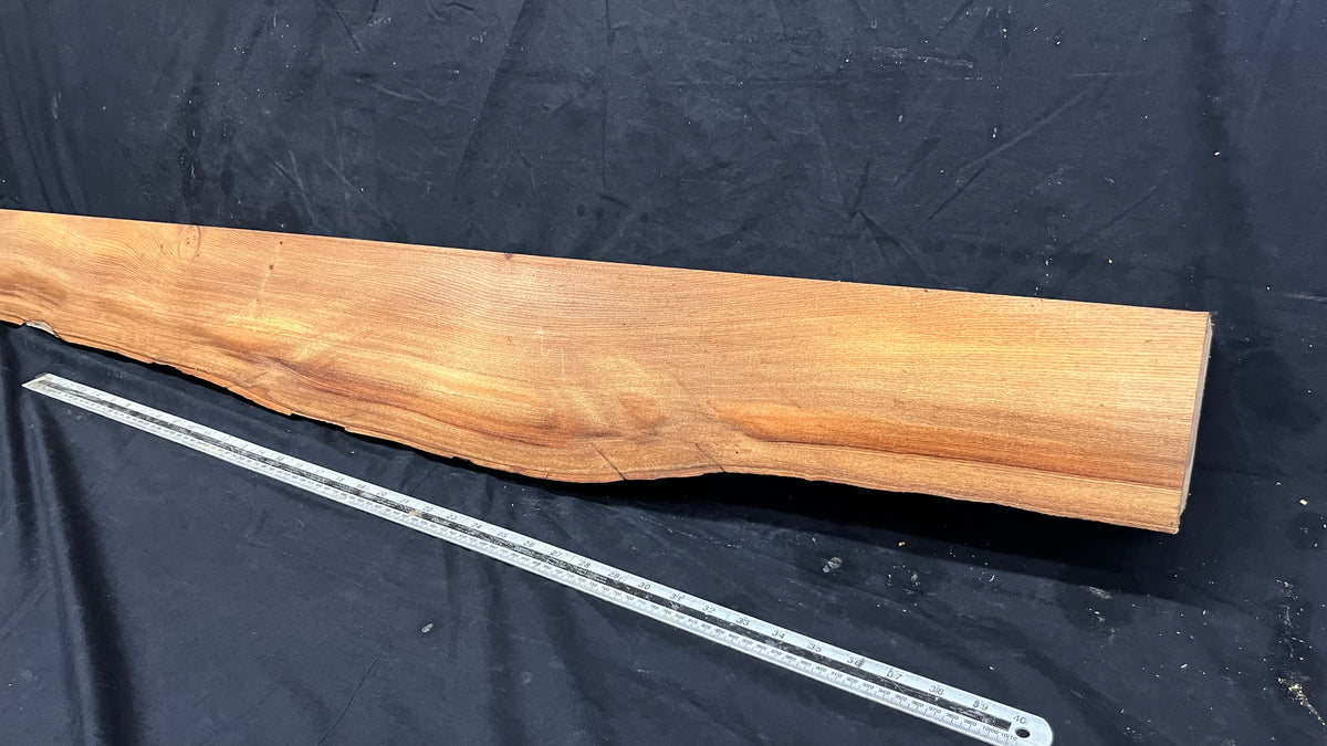 Elm mantle piece, natural edge 1325 L x 175 W x 84 D mm    (713)