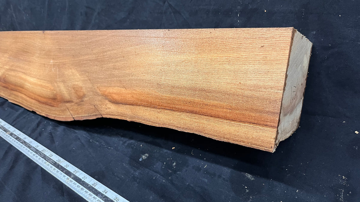 Elm mantle piece, natural edge 1325 L x 175 W x 84 D mm    (713)