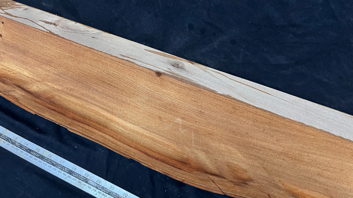 Elm mantle piece, natural edge 1325 L x 175 W x 84 D mm    (713)