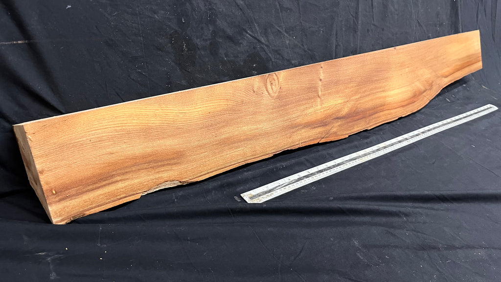 Elm mantle piece, natural edge 1325 L x 175 W x 84 D mm    (713)
