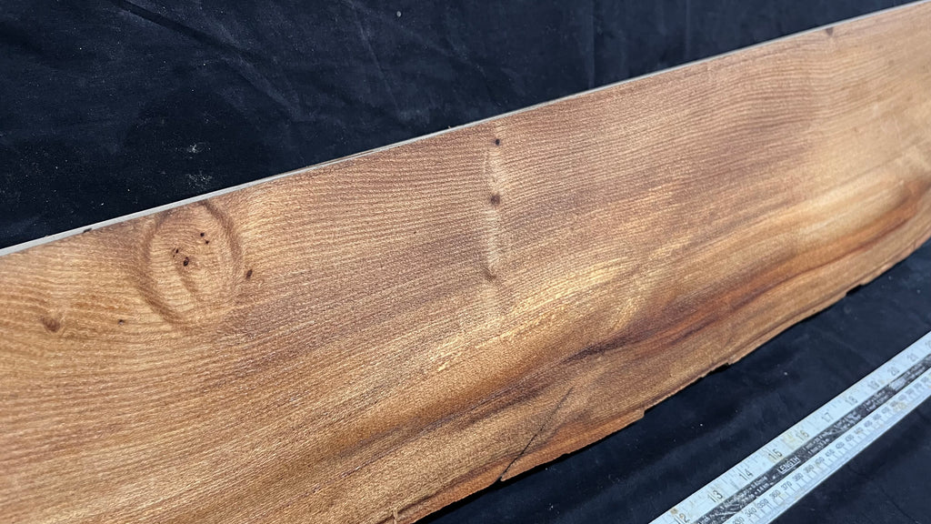 Elm mantle piece, natural edge 1325 L x 175 W x 84 D mm    (713)