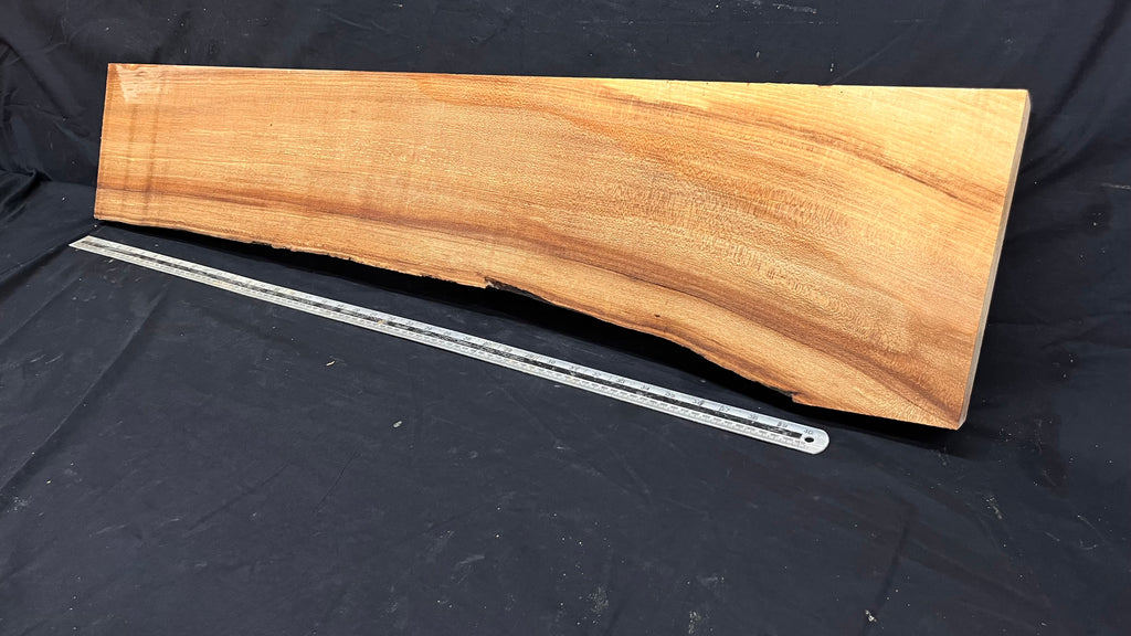 Elm mantle piece, natural edge 1146 L x 258 W x 60 D mm    (715)