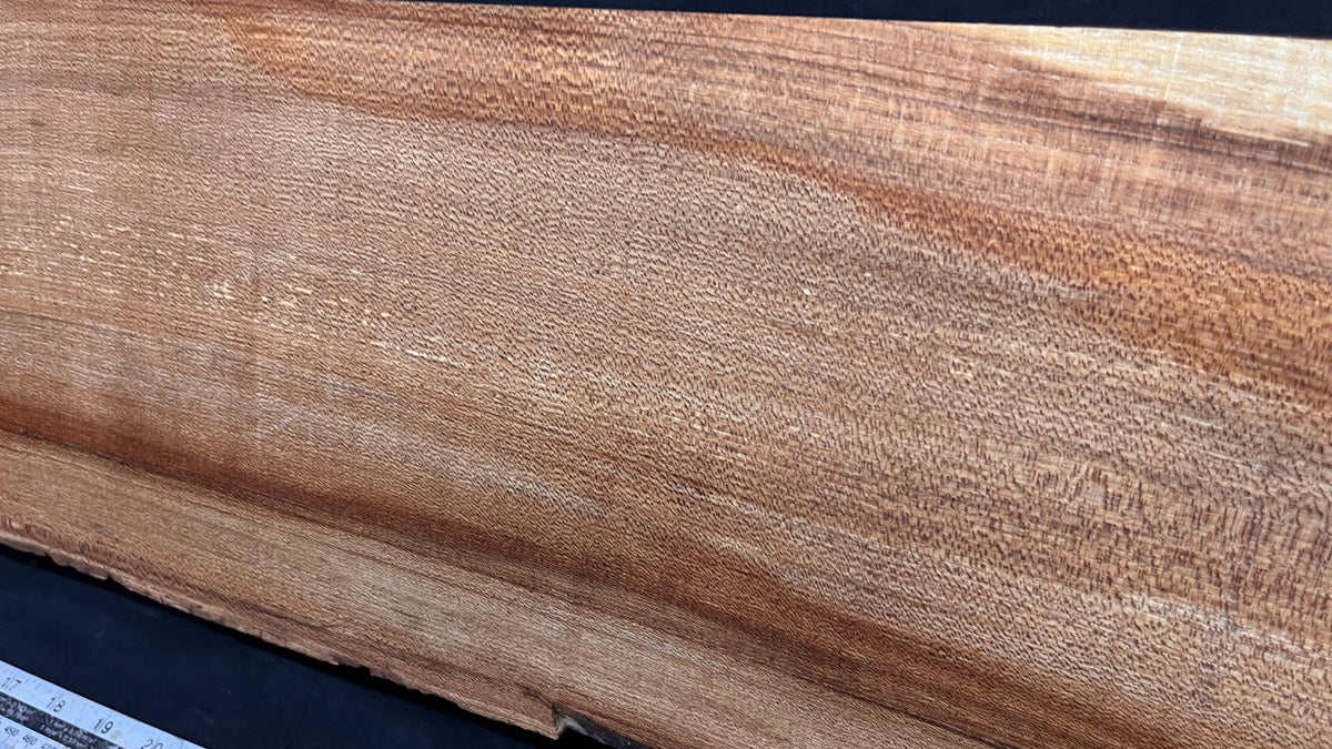 Elm mantle piece, natural edge 1146 L x 258 W x 60 D mm    (715)