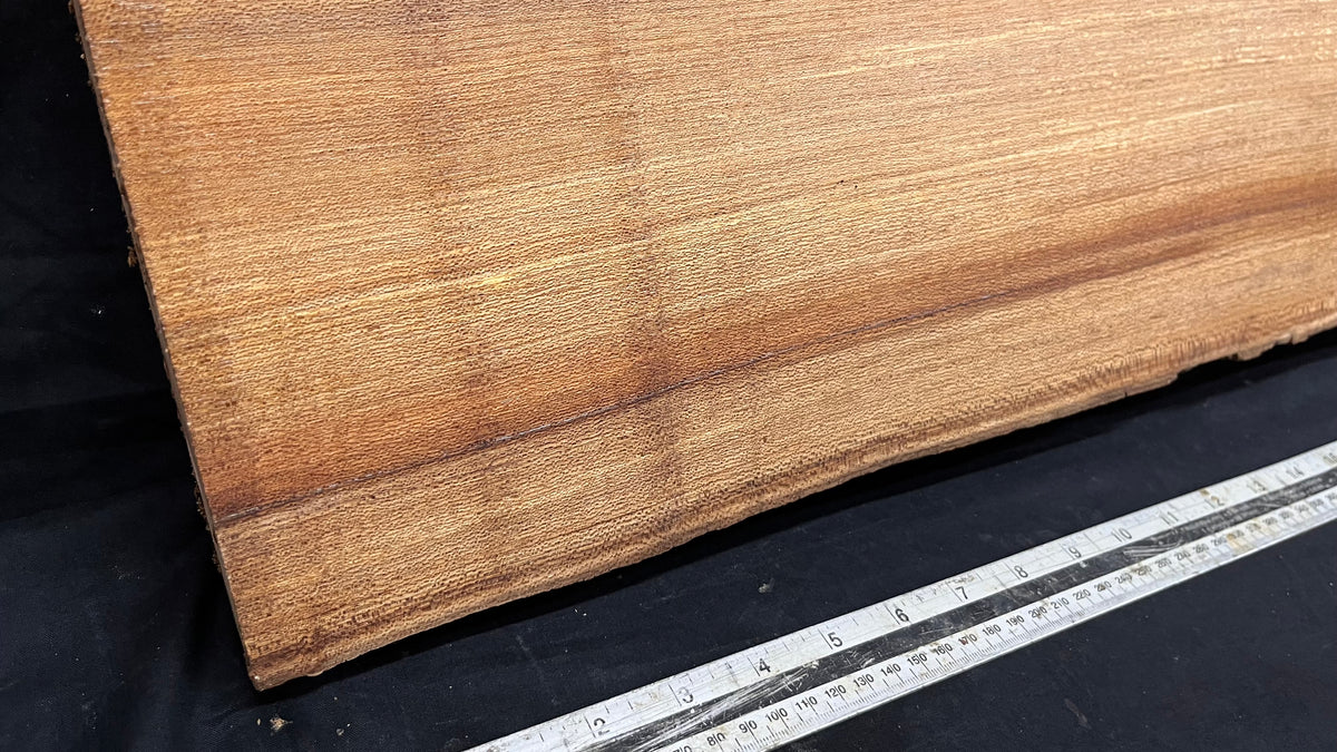 Elm mantle piece, natural edge 1146 L x 258 W x 60 D mm    (715)