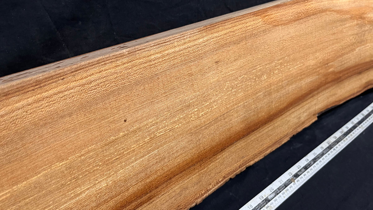 Elm mantle piece, natural edge 1146 L x 258 W x 60 D mm    (715)