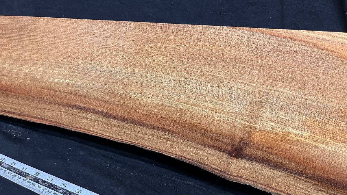 Elm mantle piece, natural edge 1142 L x 227 W x 57 D mm    (718)