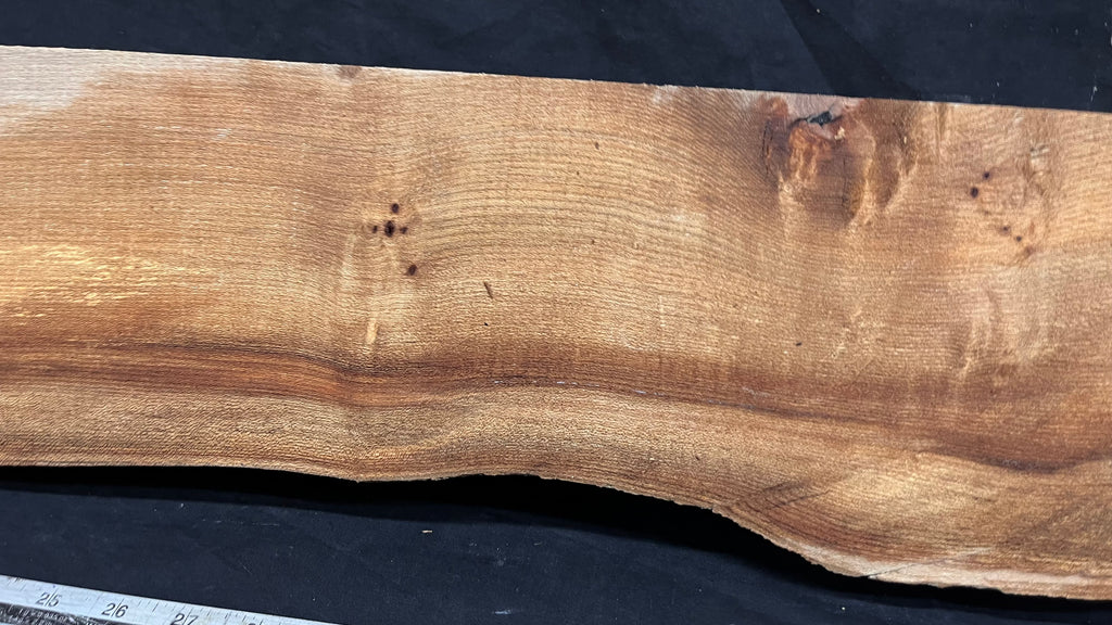Elm mantle piece, natural edge 1190 L x 181 W x 90 D mm    (720)