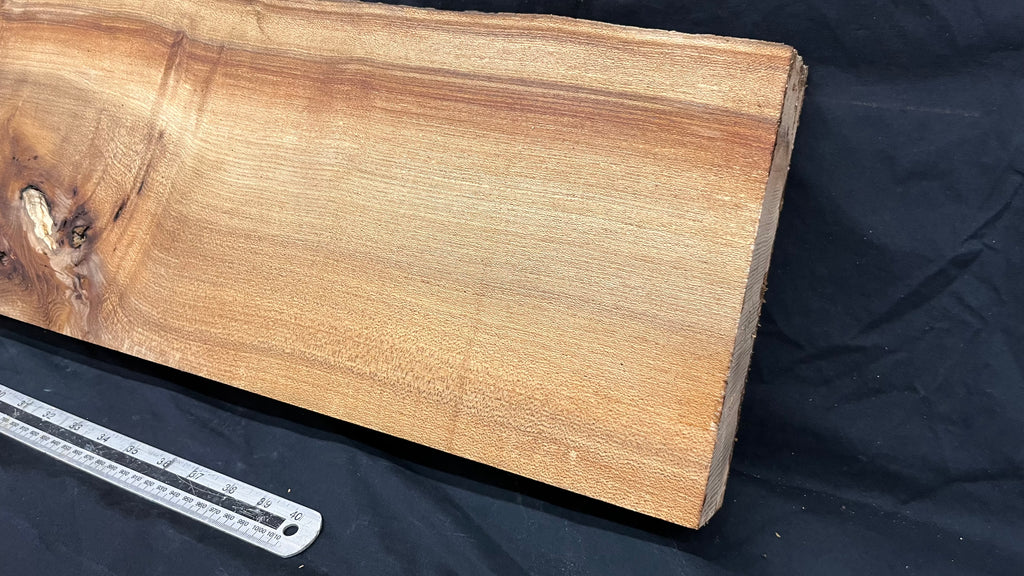 Elm mantle piece, natural edge 1311 L x 257 W x 60 D mm    (721)