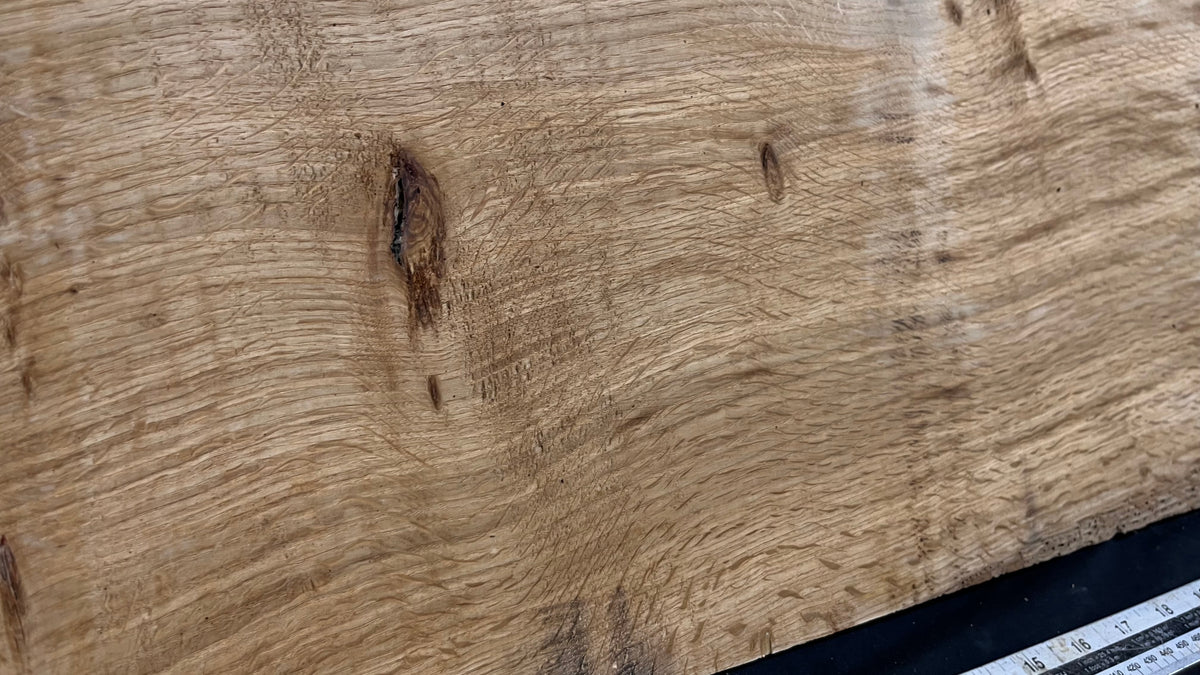 Rustic oak hardwood window sill 590 L x 267 W x 15 D mm     (725)