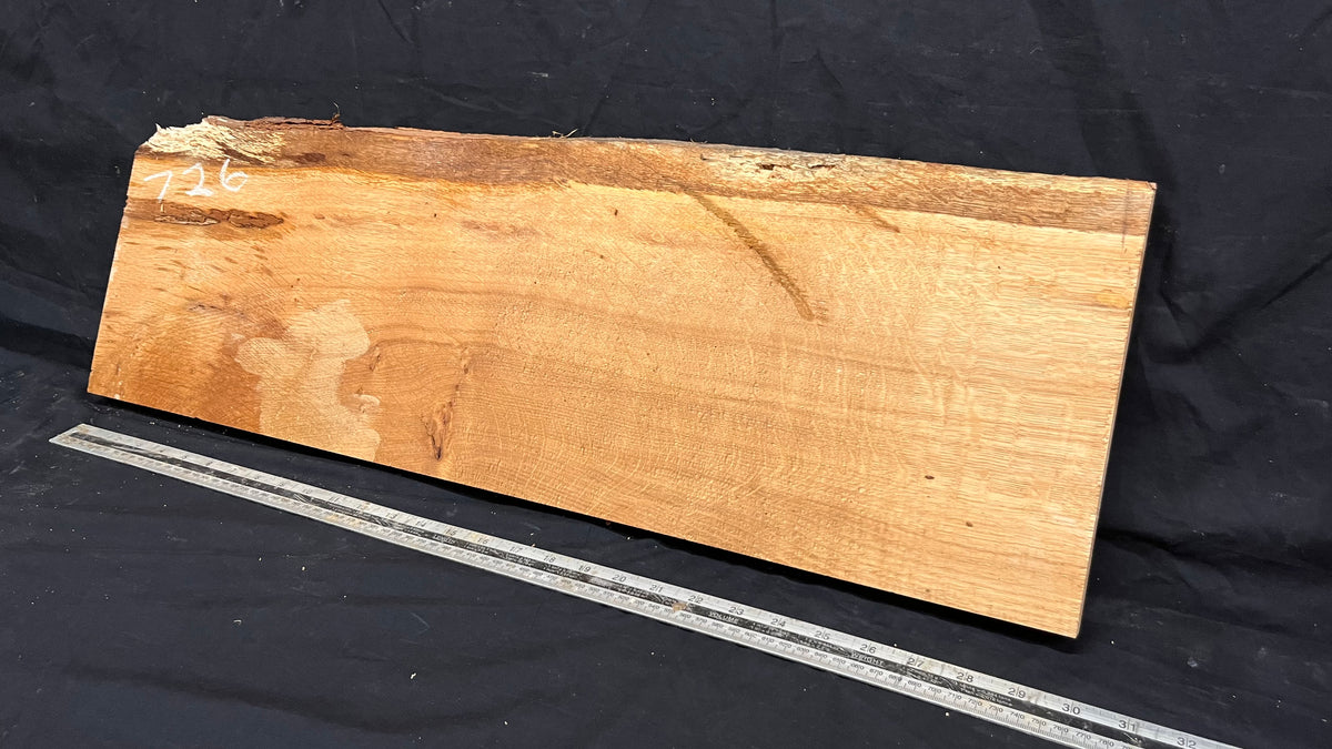 Rustic oak hardwood window sill 785 L x 255 W x 26 D mm     (mf726)