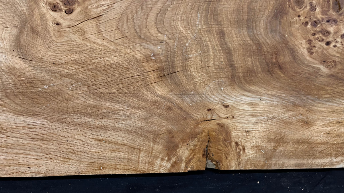 Rustic pippy oak hardwood window sill 692 L x 279 W x 23 D mm     (728)