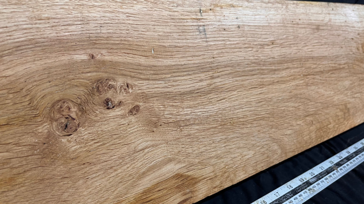 Rustic oak hardwood window sill,  834 L x 223 W x 28 D mm     (729)