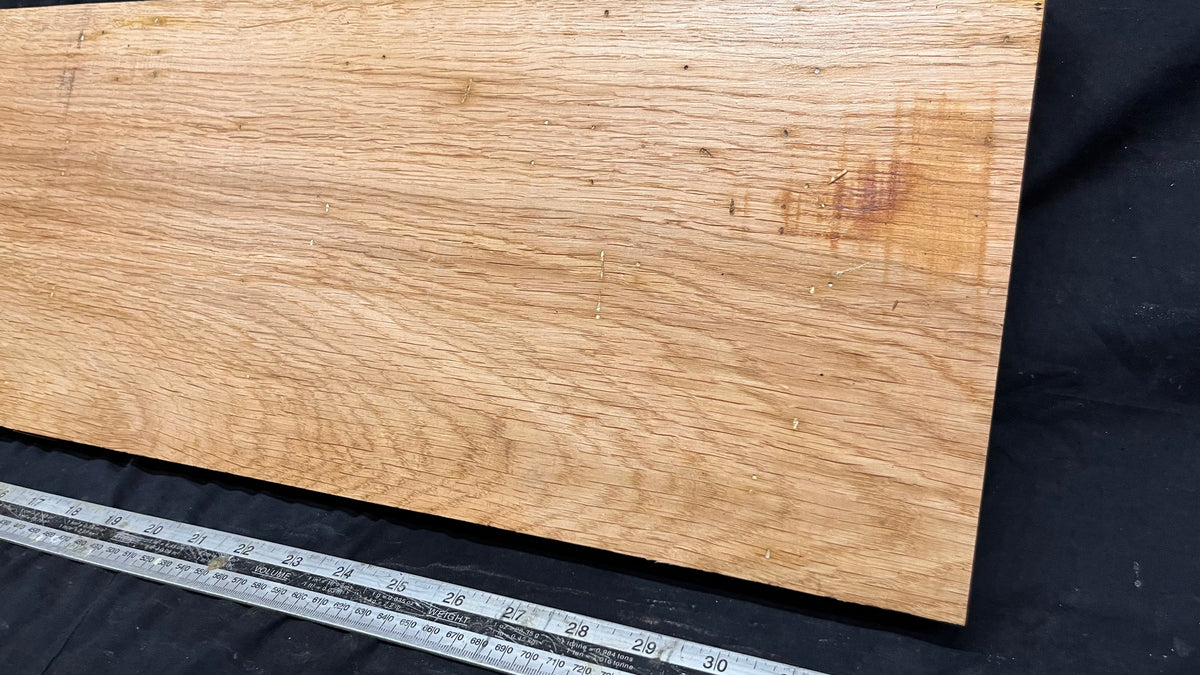 Rustic oak hardwood window sill,  834 L x 223 W x 28 D mm     (729)