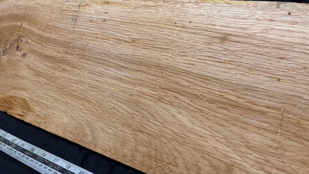 Rustic oak hardwood window sill,  834 L x 223 W x 28 D mm     (729)