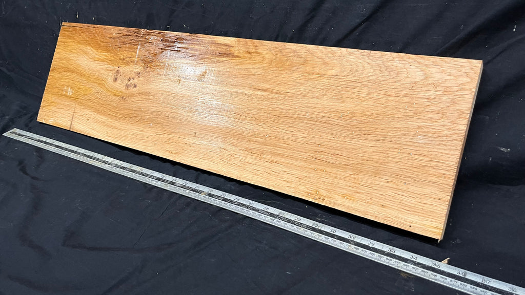 Rustic oak hardwood window sill,  834 L x 223 W x 28 D mm     (729)