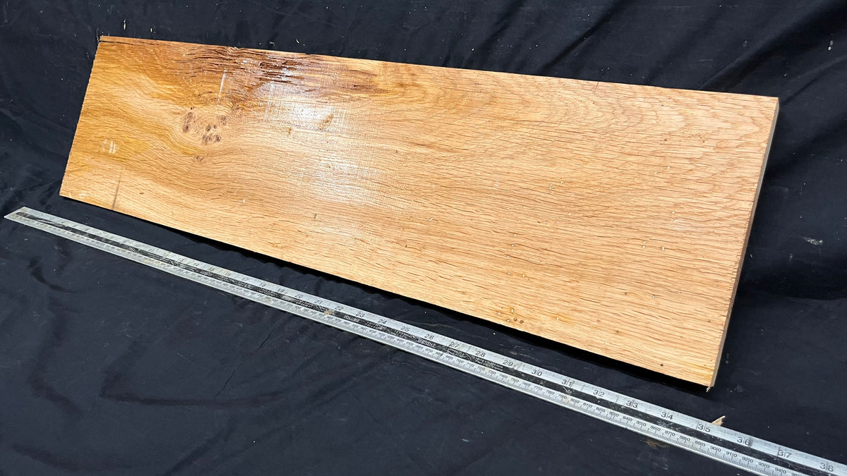 Rustic oak hardwood window sill,  834 L x 223 W x 28 D mm     (729)