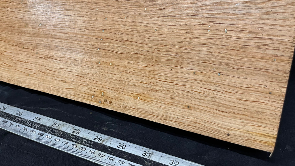Rustic oak hardwood window sill,  834 L x 223 W x 28 D mm     (729)