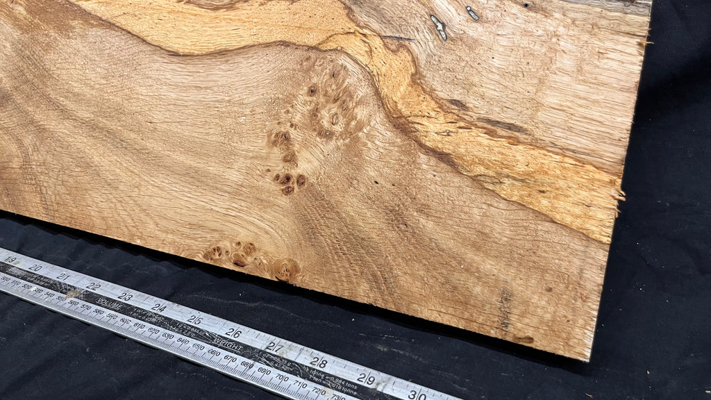 Rustic pippy oak hardwood window sill,  813 L x 308 W x 23 D mm     (730)
