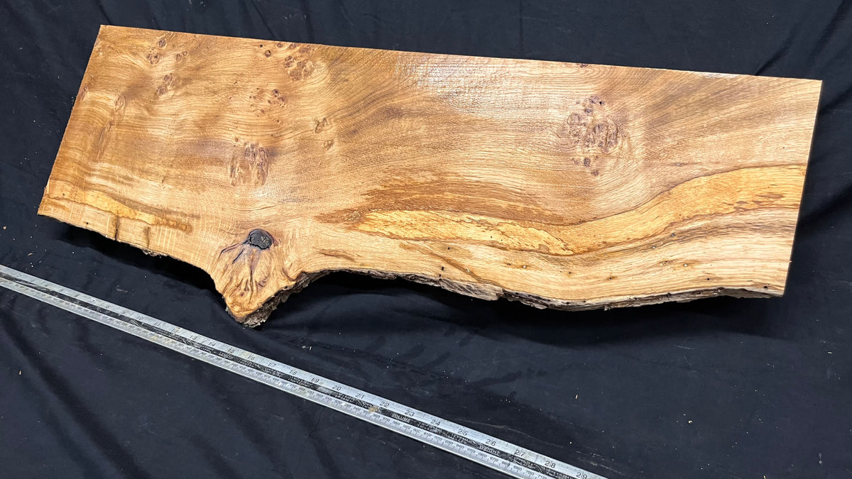Rustic pippy oak hardwood window sill,  813 L x 308 W x 23 D mm     (730)