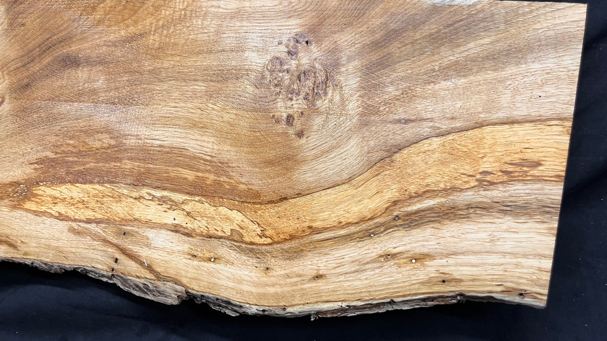 Rustic pippy oak hardwood window sill,  813 L x 308 W x 23 D mm     (730)