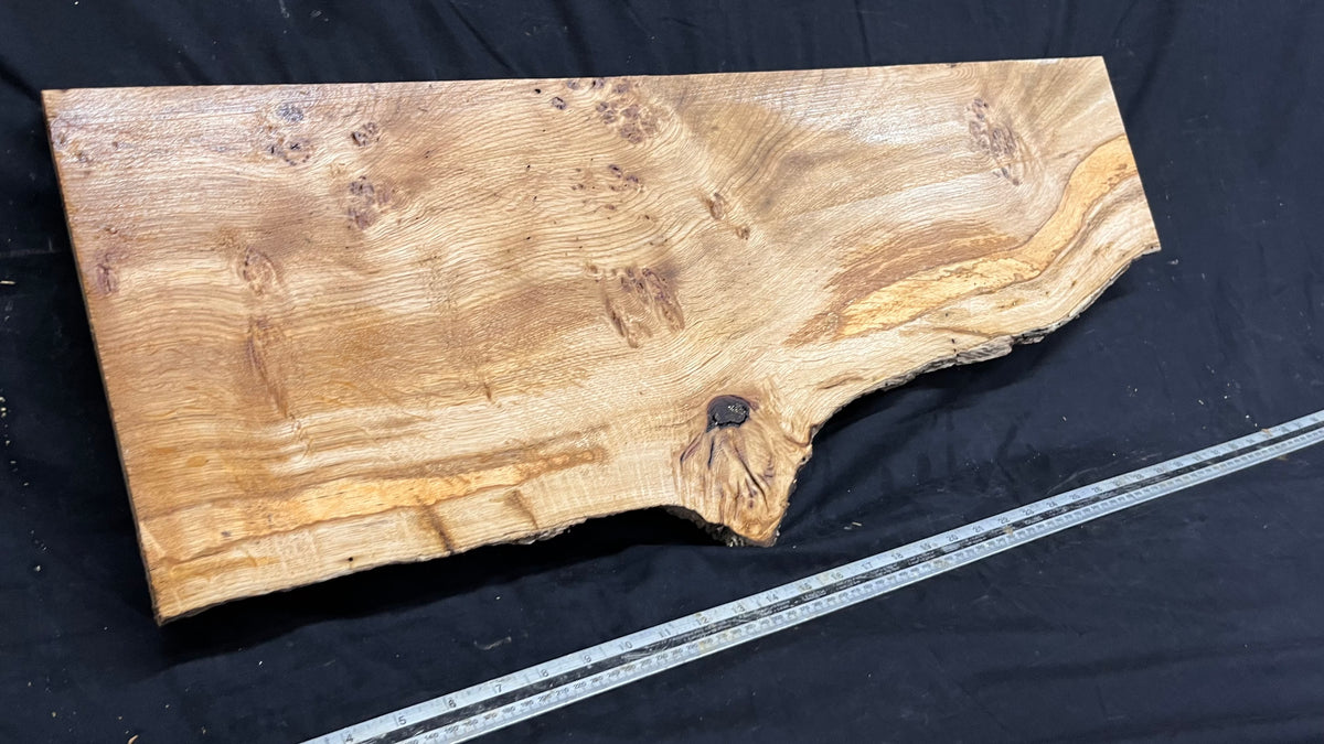 Rustic pippy oak hardwood window sill,  813 L x 308 W x 23 D mm     (730)