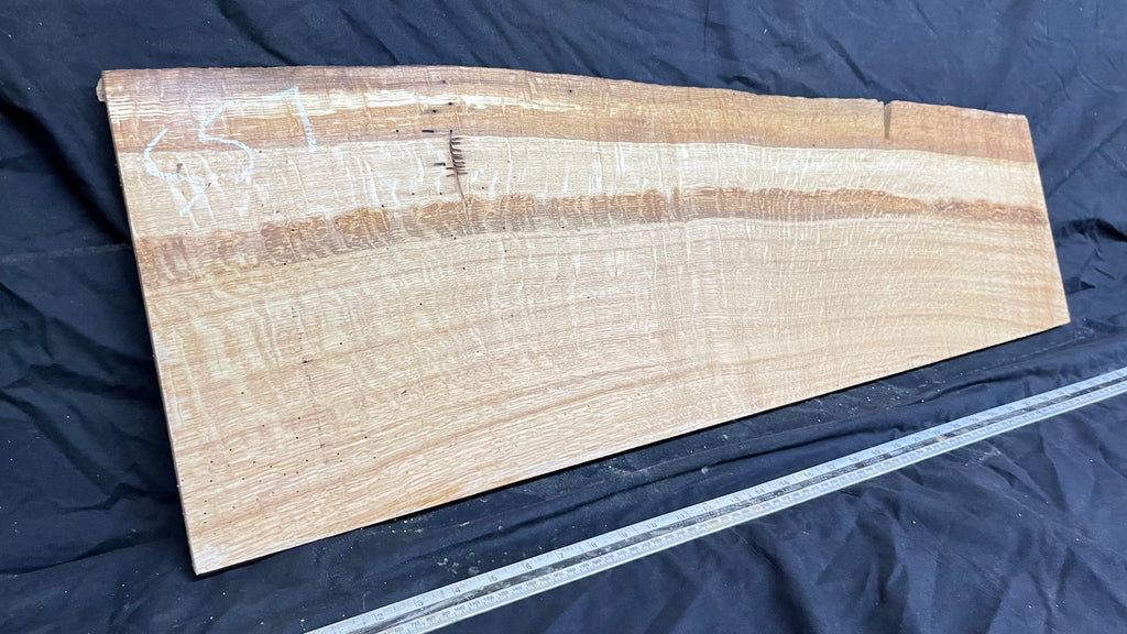 Oak, shelf, mantel, craft wood, floating shelf, 927 L x 322 W x 20 D mm     (mf557)